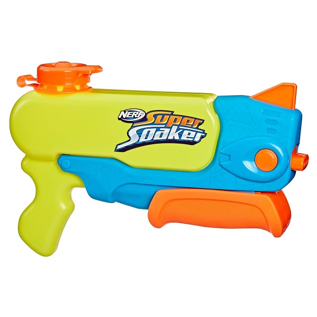 Super Soaker - Nerf Super Soaker Wave Spray - Lanzador de Agua - La Boquilla se Mueve para Formar chorros ondulantes - Juegos al Aire Libre y Juguetes de Agua