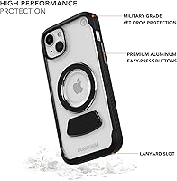 Vista 2 de Rokform - Funda para iPhone 15 Plus, Clear Eagle 3 Series, funda magnética dual para iPhone, armadura delgada probada contra caídas (transparente)