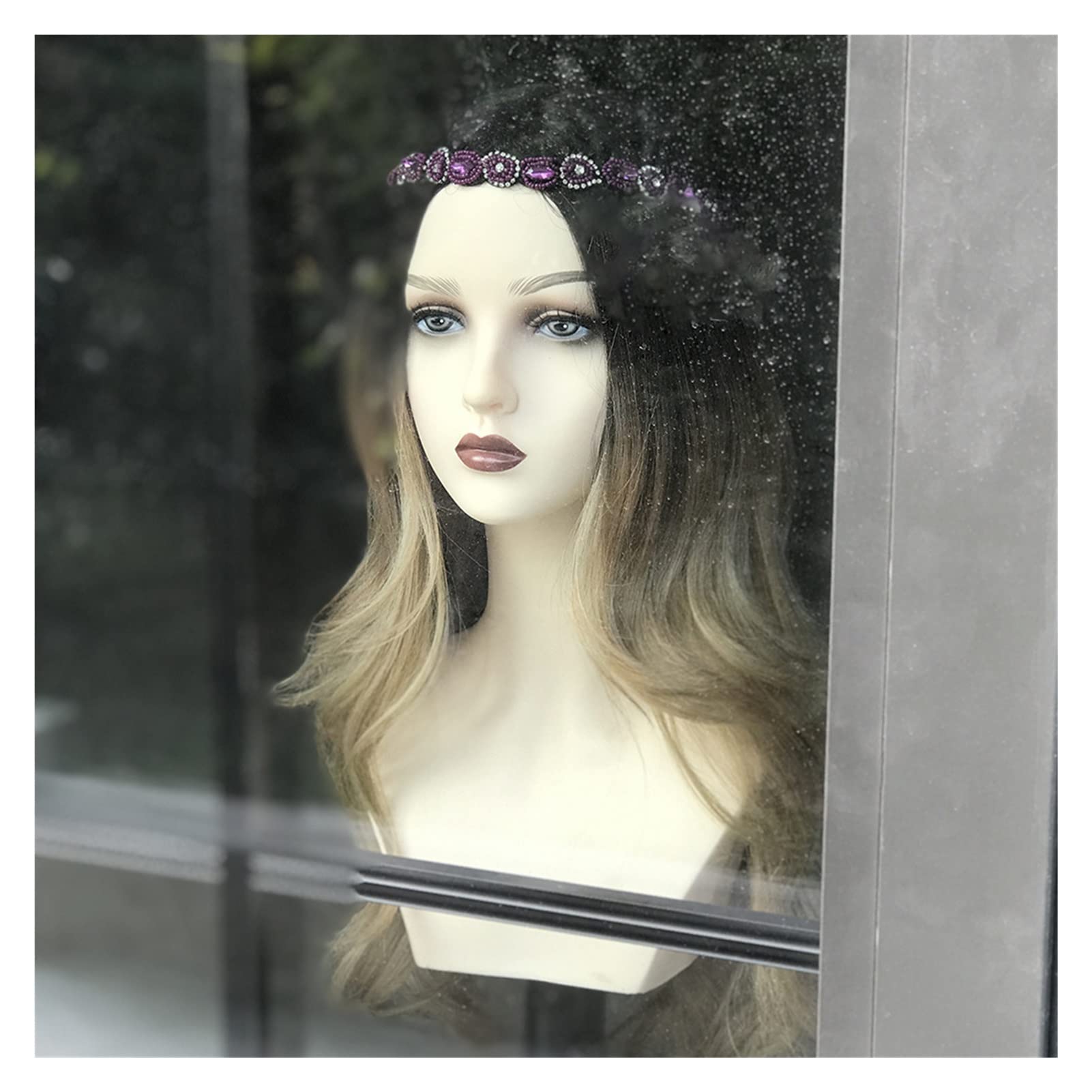 Lalki PVC. Mannequin Head Display Reps WIG COS Model głowy okna(RH-214 Pink makeup)