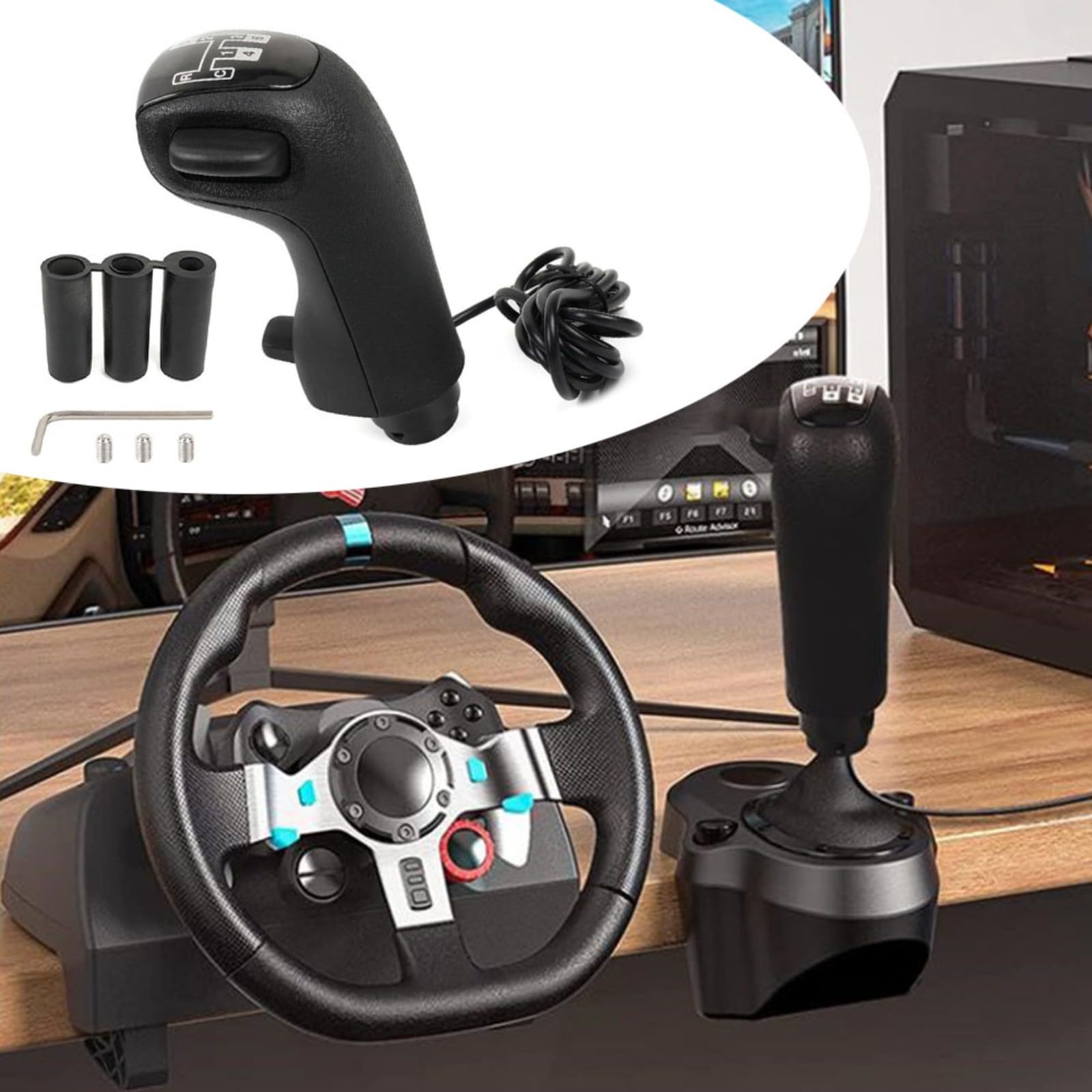 PC Gear Shifter USB For G27 For G29 For G920 Thrust Master TH8A, Gear Shifter Knob For Truck Simulator For ATS For ETS2 PC Games