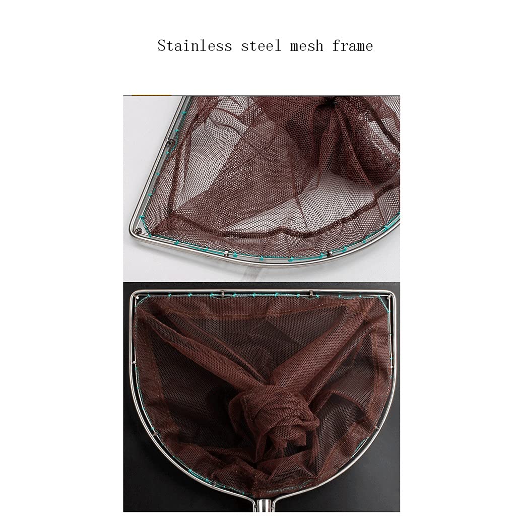 Rete da pesca Pesca Landing Net In acciaio Inox Rete da Pesca per Stagni Uccello Pesce Cattura Rilascio per 50 CM 75 100 120 CM pesce rete