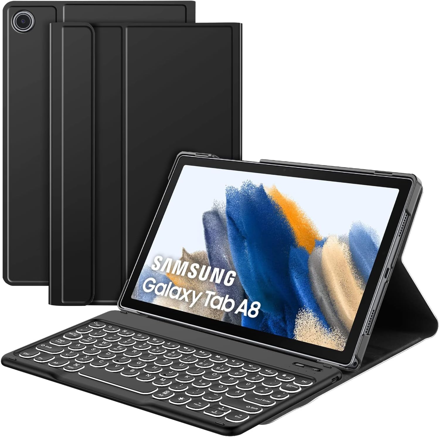 Galaxy Tab A8 Hülle Mit Tastatur Lielax Samsung Galaxy Tab A8 Hülle mit Tastatur 10,5 Zoll 2022 , Slim