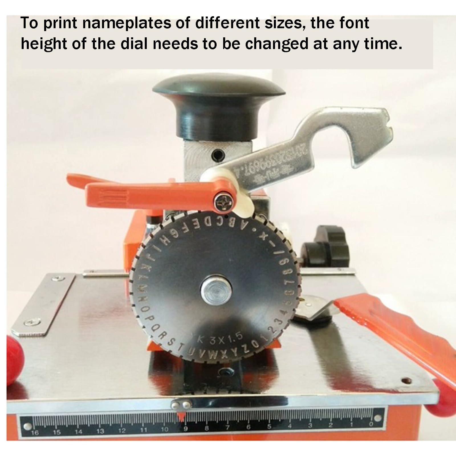 Stampante/marcatrice Manuale per Etichette Metalliche, Regolazione della Posizione del goffratore, Stampa di Scritte a Mano con Linee nitide e Uniformi. (5mm Manual)