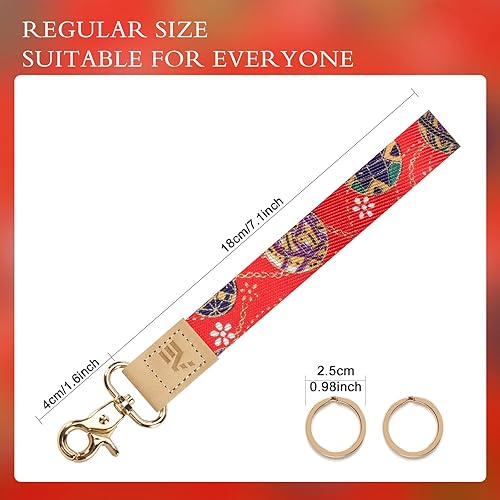 Miniatura 2 de Ecovision - Llavero con correa para llaves, llaveros de pulsera con 2 argollas para llaves para mujer