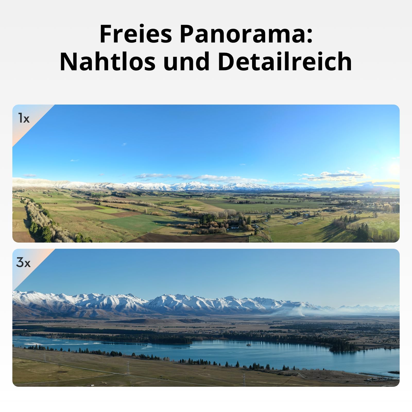 DJI Air 3S Fly More Combo (RC 2 Fernsteuerung mit Bildschirm), Drohne mit 1" CMOS Weitwinkel- & mittlerer Telekamera für Erwachsene, 4K/60fps, omnidirektionale Erkennung & 3 Akkus für längere Flugzeit