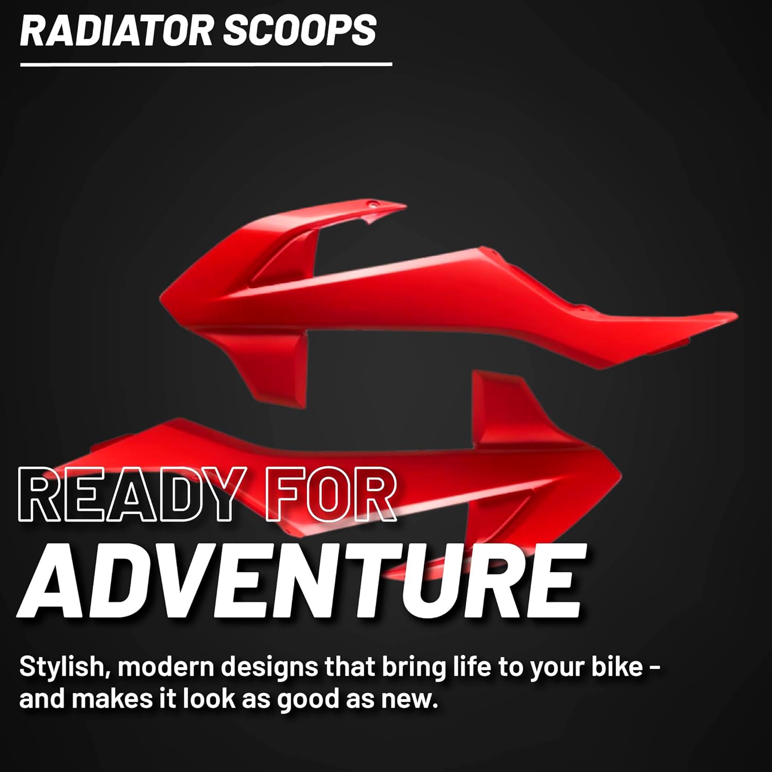 Polisport Radiator Scoops – Red Panels for GasGas MC 65 (2021-2023) – OEM Fit, Glossy Finish, Lightweight & Impact-Resistant, Easy Installation