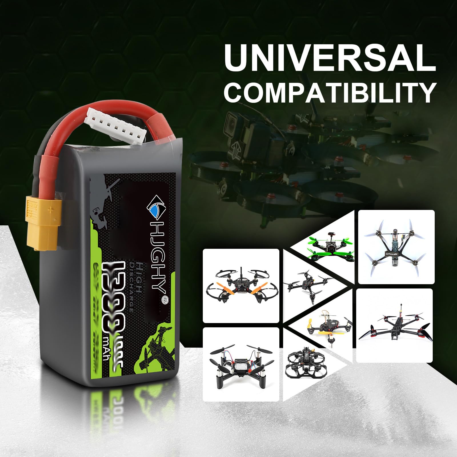 Akumulator LiPo 4S 14,8 V 650 mAh 850 mAh 1300 mAh 1550 mAh 80C 100C Akumulator RC do dronów, quadrocopterów, śmigłowców, samolotów, łodzi RC, samochodów