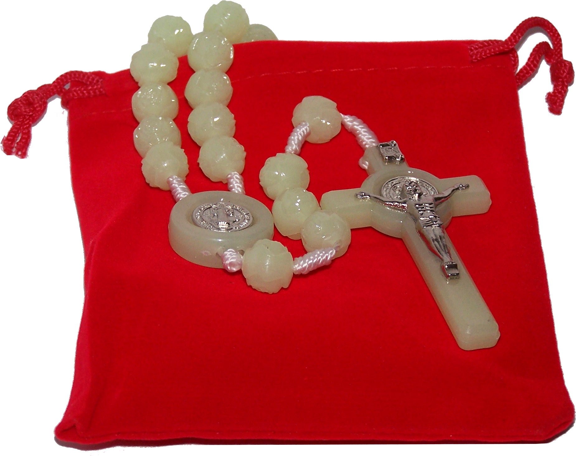 Holy Rosary with Velvet bag, box and with Soil from the Holy Land
