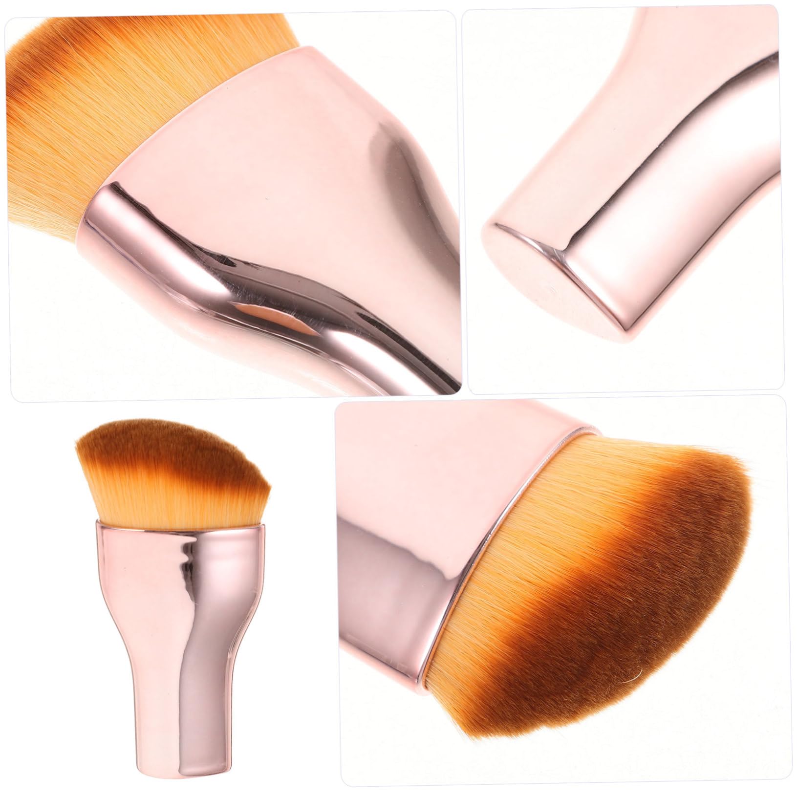 FOMIYES 5 Pezzi Pennello Per Il Trucco Piatto Pennello Per Fondotinta Liquido Da Donna Pennello Per Fondotinta Portatile Di Piccole Dimensioni E Facile Da Pulire