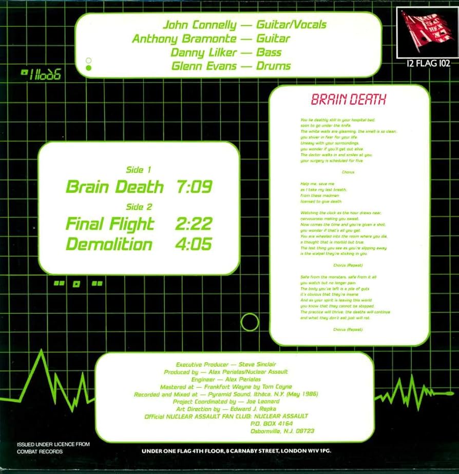 Nuclear Assault Brain Death レコード Brain Death: Nuclear Assault: Amazon.it: CD e Vinili}