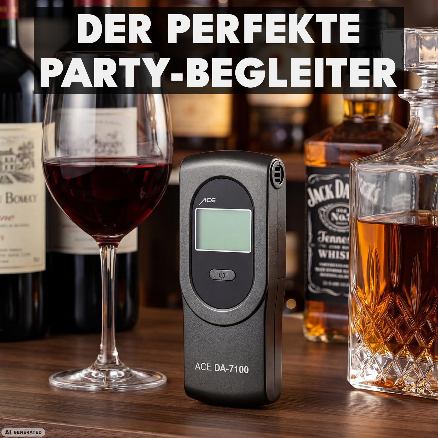 Ace DA-7100 - Alcoholímetro con Sensor electroquímico, Color Gris