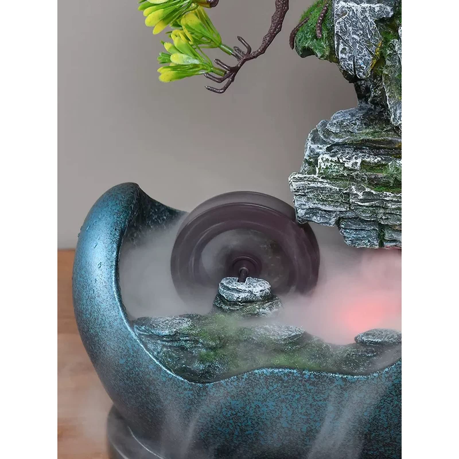 Fontana Da Tavolo Fontana D'Acqua Da Tavolo Con Design Bonsai Artificiale Cascate Da Interno Fontane Decorative Feng Shui Fontana Da Tavolo Con Pompa Automatica I Migliori Regali Per La Casa Per Amic