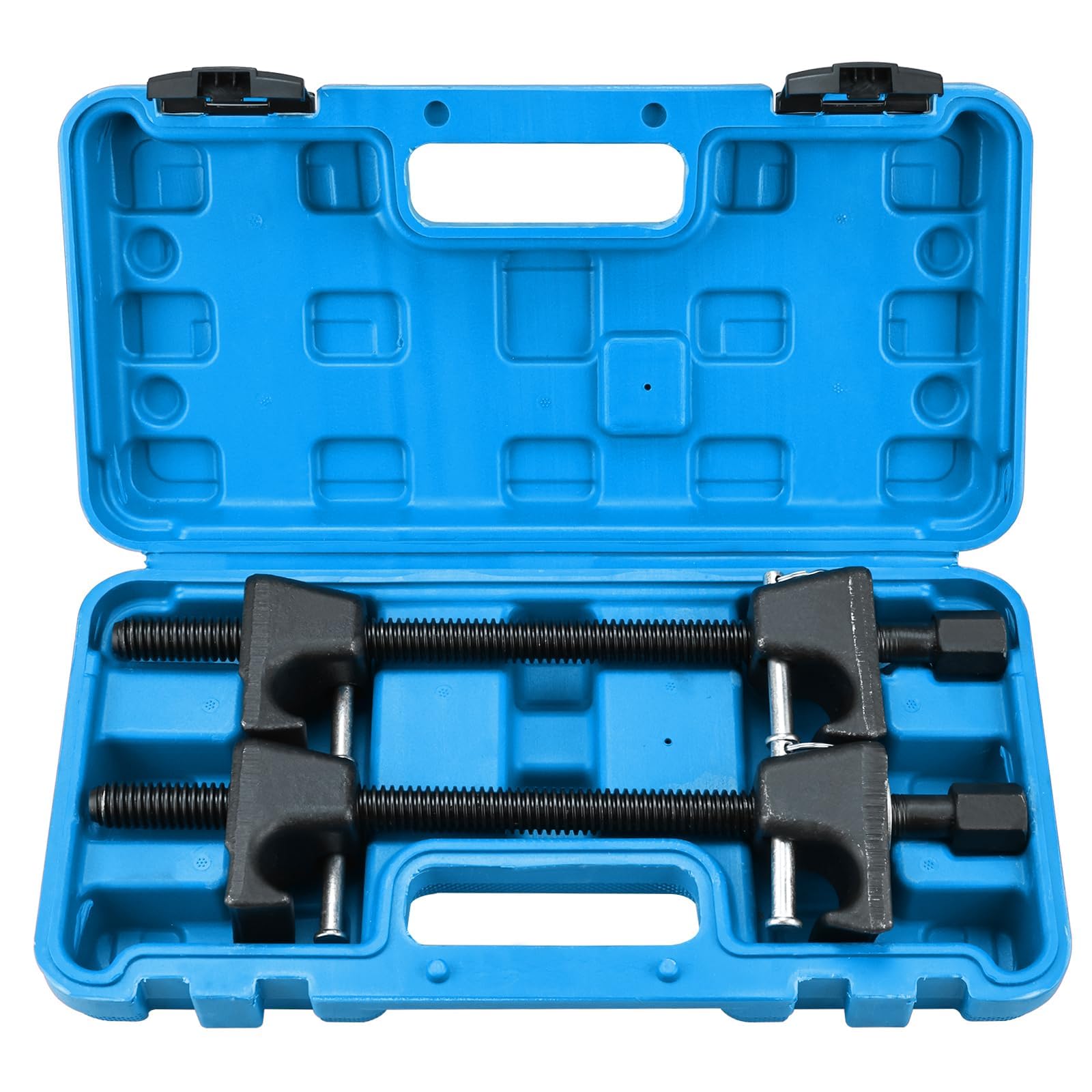 BOOMSTART 2 morsetti per compressore a molla elicoidale Macpherson per sospensioni di auto, camion, garage, strumento automobilistico (Blu)