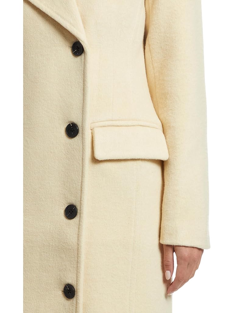 Beige Avec Les Filles Double Breasted Maxi Coat