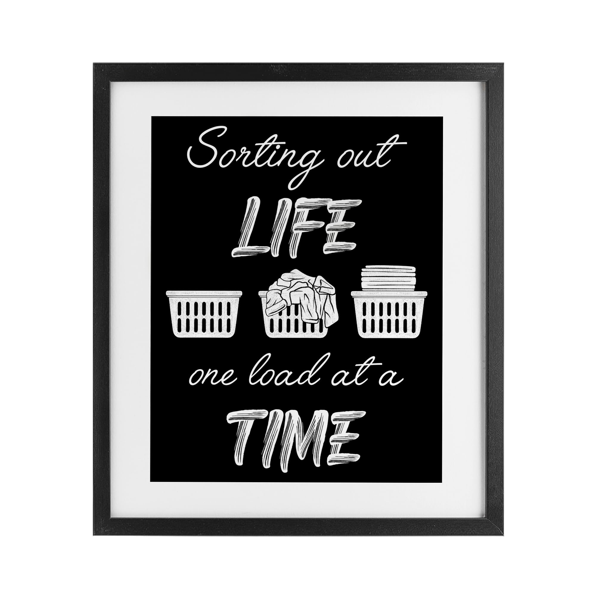 Affiche encadrée Laundry Marcus Prime | Décoration buanderie moderne 40x33 cm
