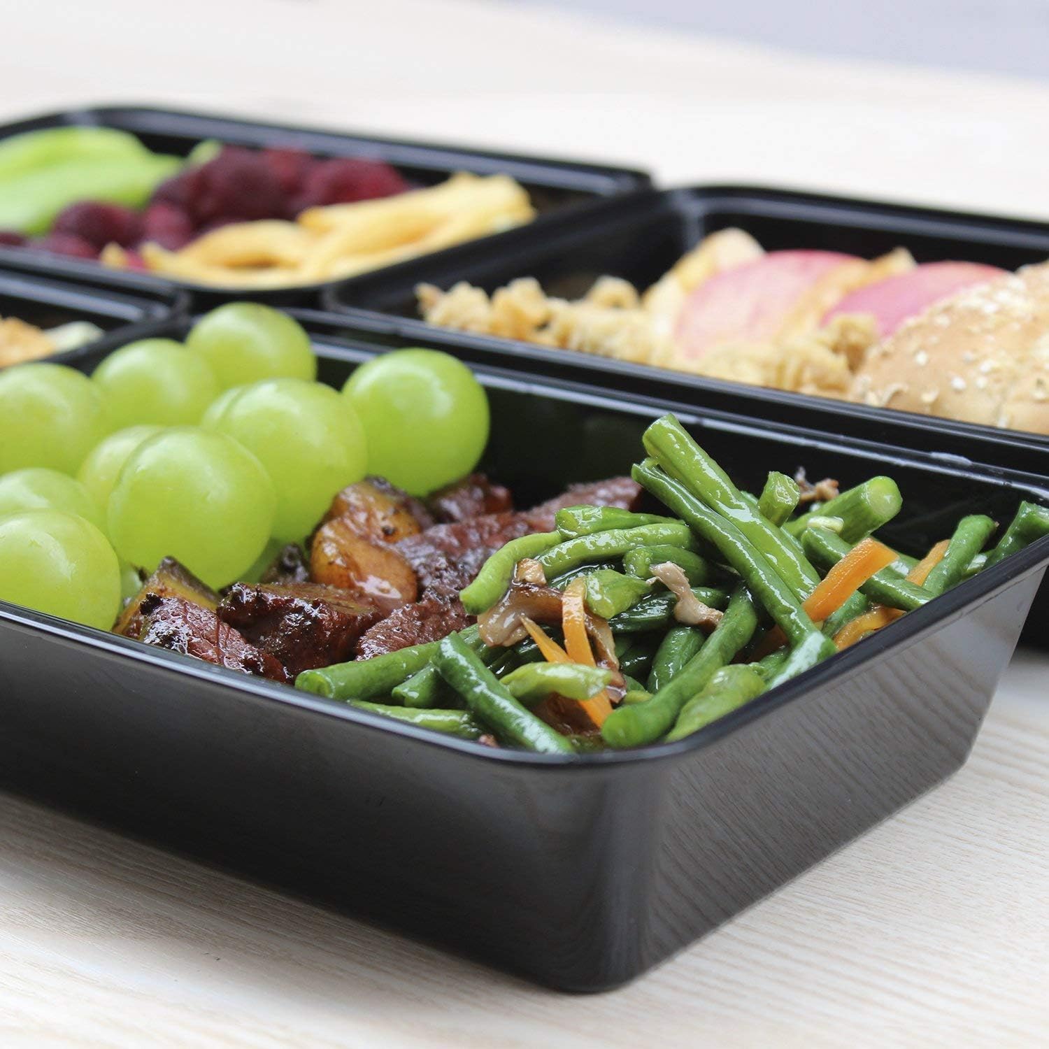 Enther Meal Prep Containers 12 Pack 1 Compartment Single Lids Food Storage Bento BPA Free | Stackable | Reusable Lunch Boxes, Microwave/Dishwasher/Freezer Safe Portion Control (28 oz): Home & Kitchen