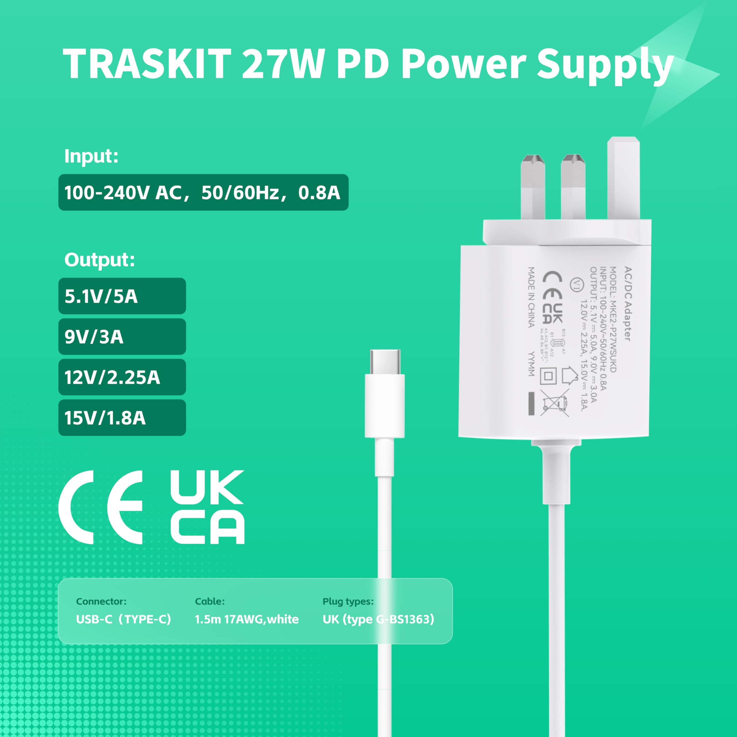 TRASKIT Kit de inicio para Raspberry Pi 5 8 GB de RAM, tarjeta SD de 64 GB precargada con Pi OS de 64 bits