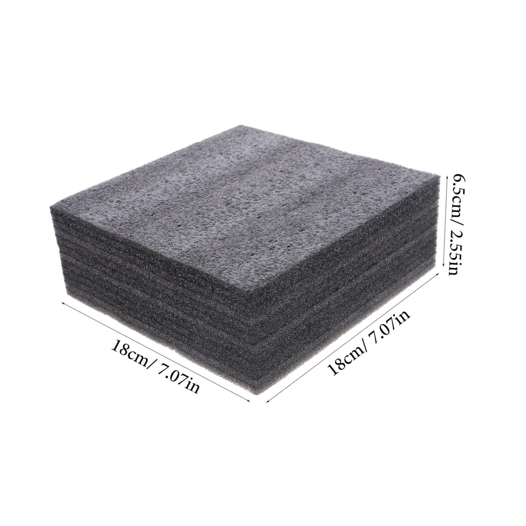 Cabilock 2pcs Diy Flower Mud Flower Foam Polyurethane Foam Pad Packing Pad Floral Board Artificial Floral Packing Insert Fake Cake Model Florist Supplies Black