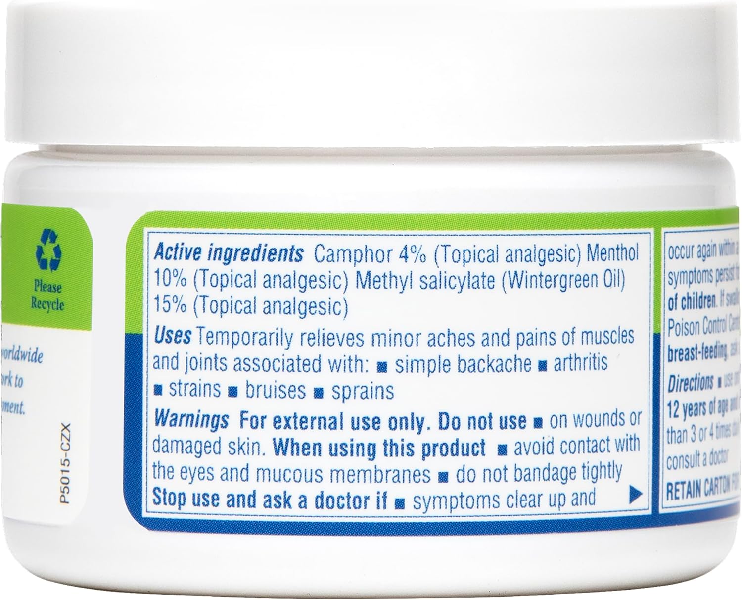 Earth's Care Triple Action Ointment, No Parabens, Colors or Fragrances, Allergy-Tested 2.5 OZ. (6 Jars)