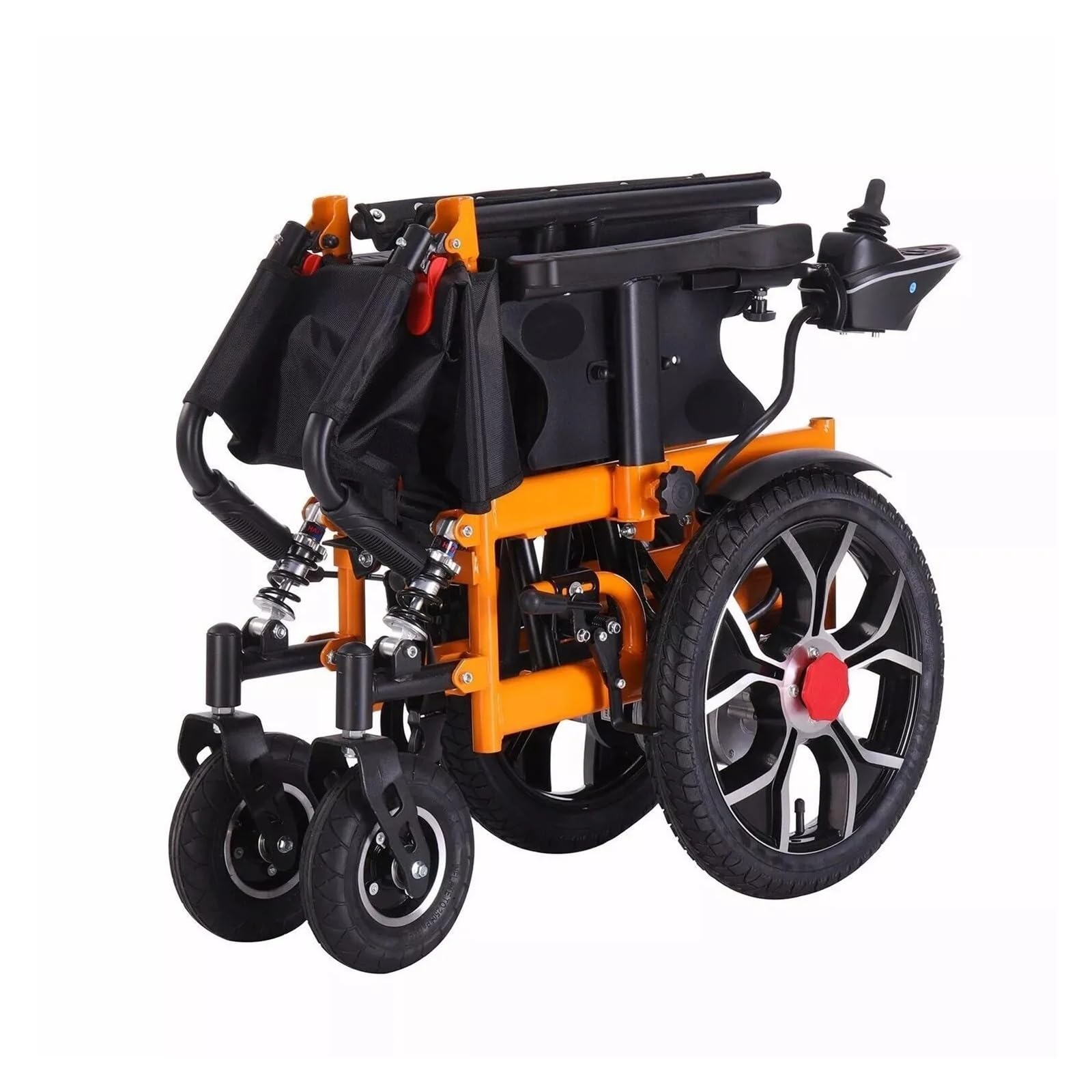 Sedia A Rotelle Elettrica Pieghevole Trazione Anteriore Capacità Di Carico 150 Kg Motore A Batteria 12AH 500 W Adatto A Tutti I Terreni Comodo E Facile Da Usare