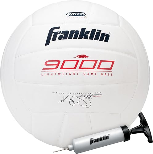 Miniatura 10 de Franklin Sports Indoor Training + Match Volleyballs - Premium 9000 + 6000 Official Size Adult + Youth Volleyballs - Composite Cover Indoor