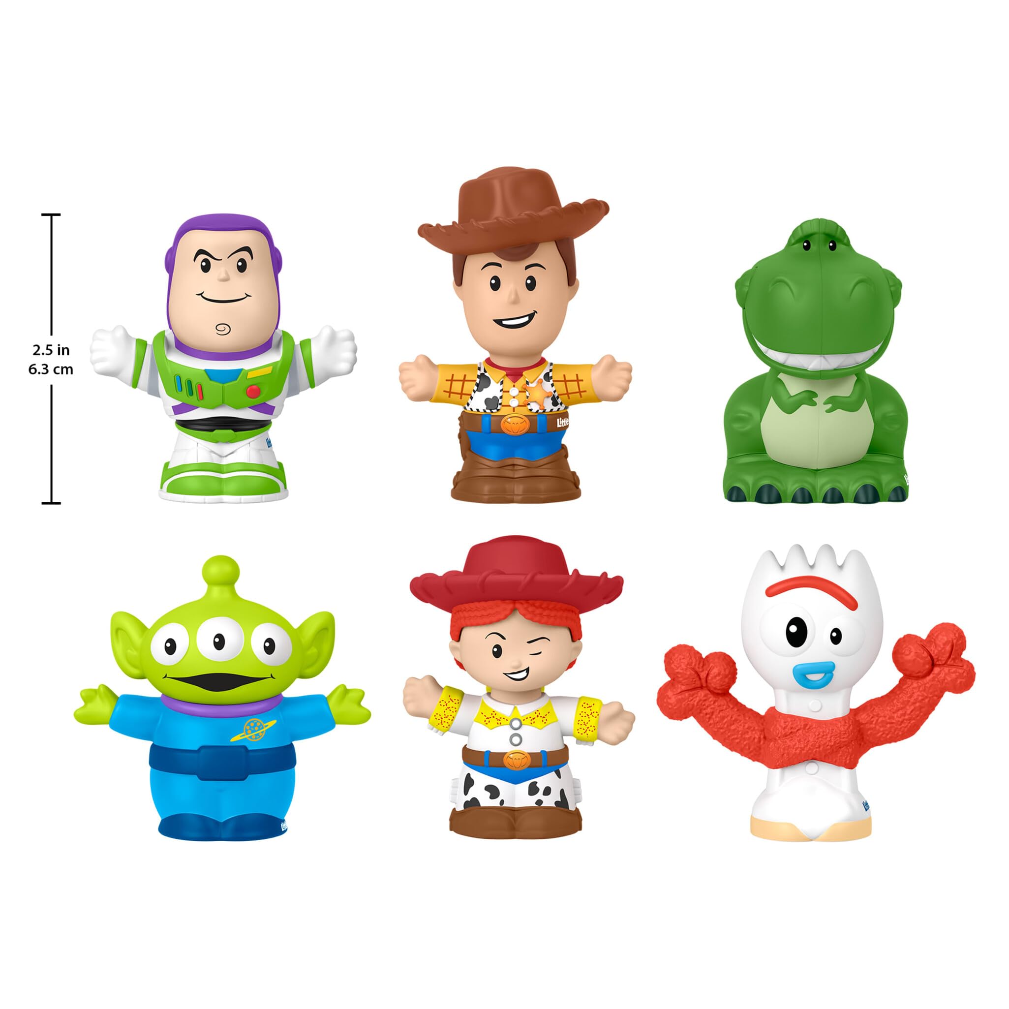 Fisher-Price Juguetes para niños pequeños, Conjunto de Figuras de Toy Story de Disney Pixar, 6 Personajes para Preescolar, Juegos de imitación y niños a Partir de 18 Meses, JLM24 — view 5