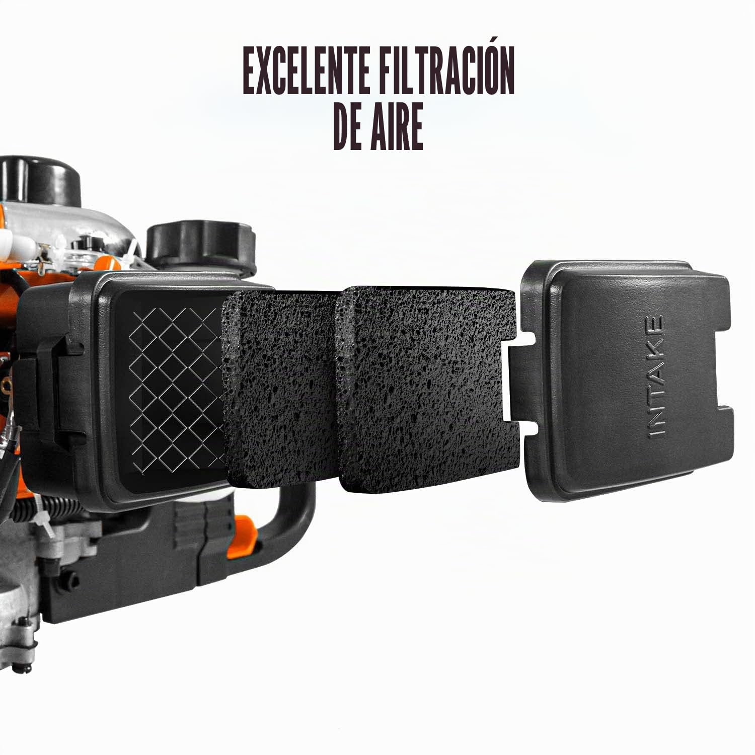 Cortasetos de Gasolina Motor 22cc Cuchilla 55cm Manillar Giratorio
