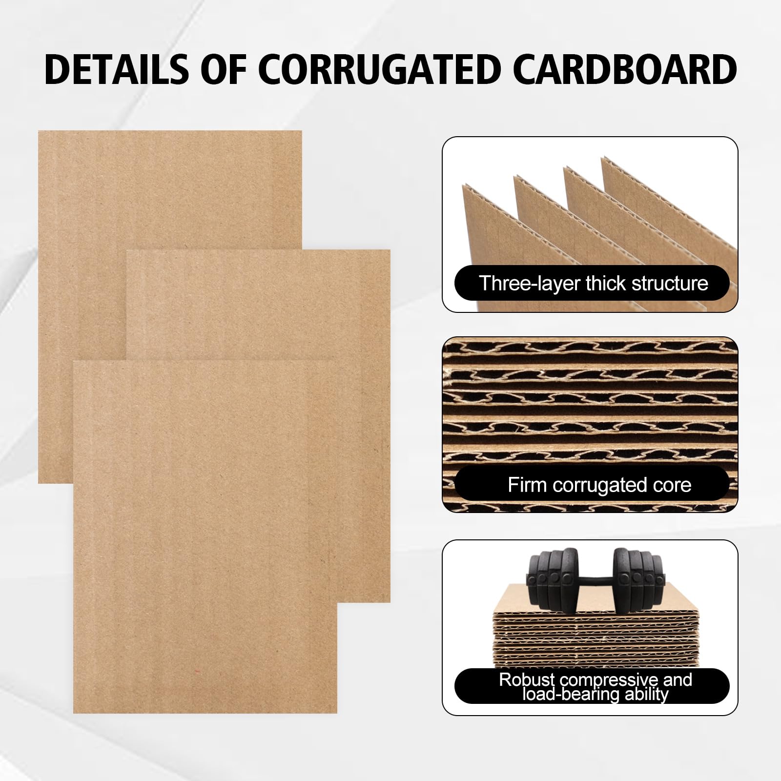362-teiliges Sammelkarten-Versandschutz-Set enthält 240 Wellpappbögen, 120 weiße Luftpolster-Versandtaschen, gepolsterte Umschläge und 2 Abdeckband für Sammelkartenverpackungen (weiß)