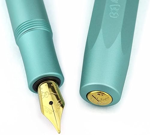 Miniatura 5 de Kaweco HELLOKITTY - Pluma estilográfica Opal Gold Edition, punta fina, clip nostálgico dorado