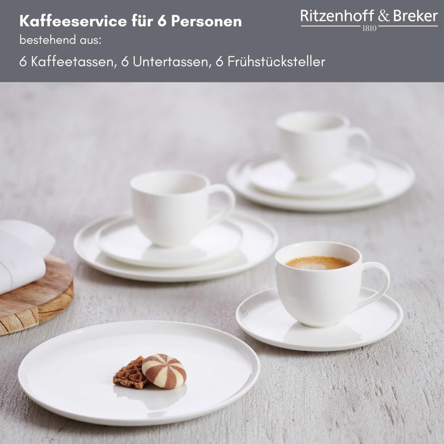 Ritzenhoff & Breker Kaffeeservice Skagen, 18-teilig