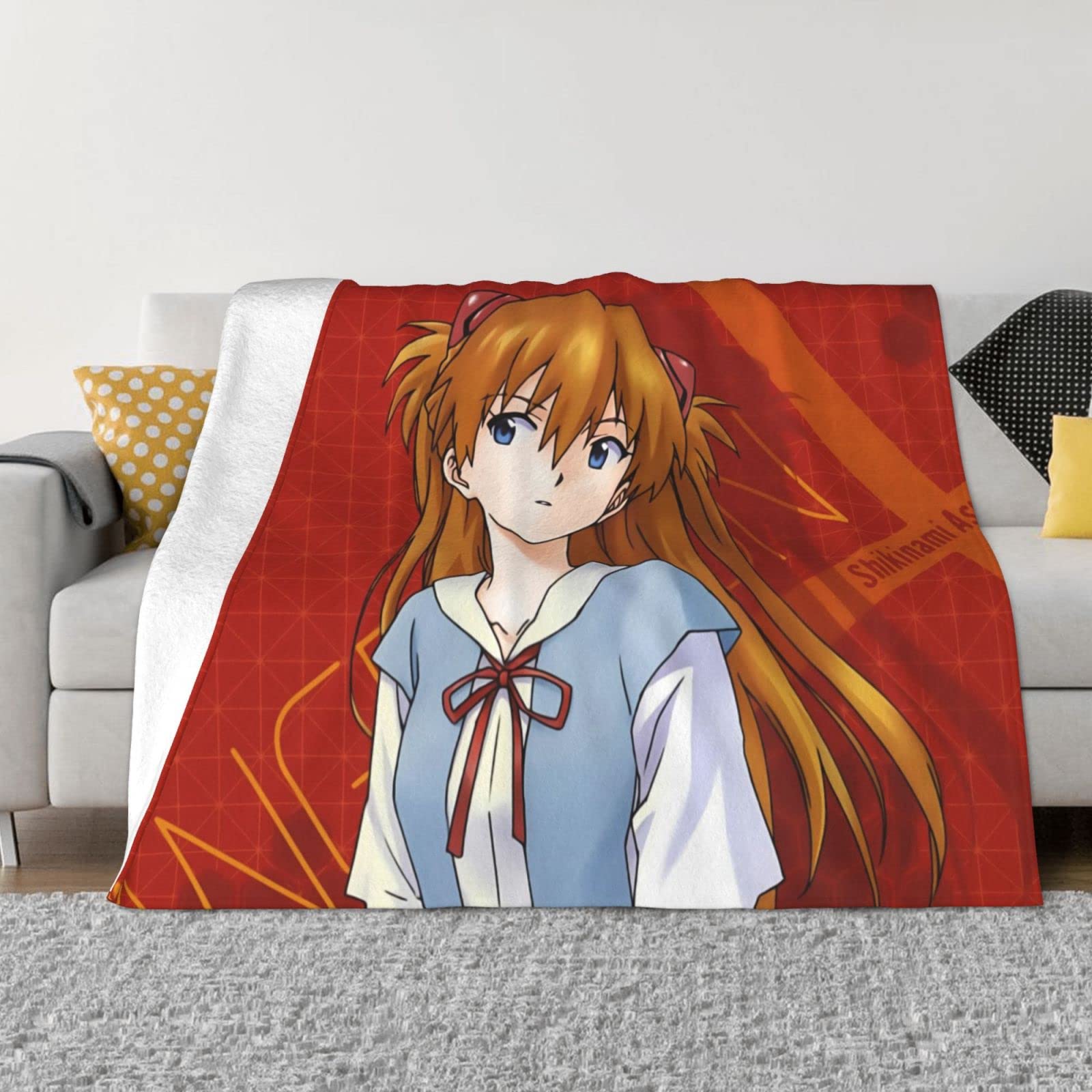 Amazon｜新世紀エヴァンゲリオン Eva Nerv アスカ ブランケット 毛布