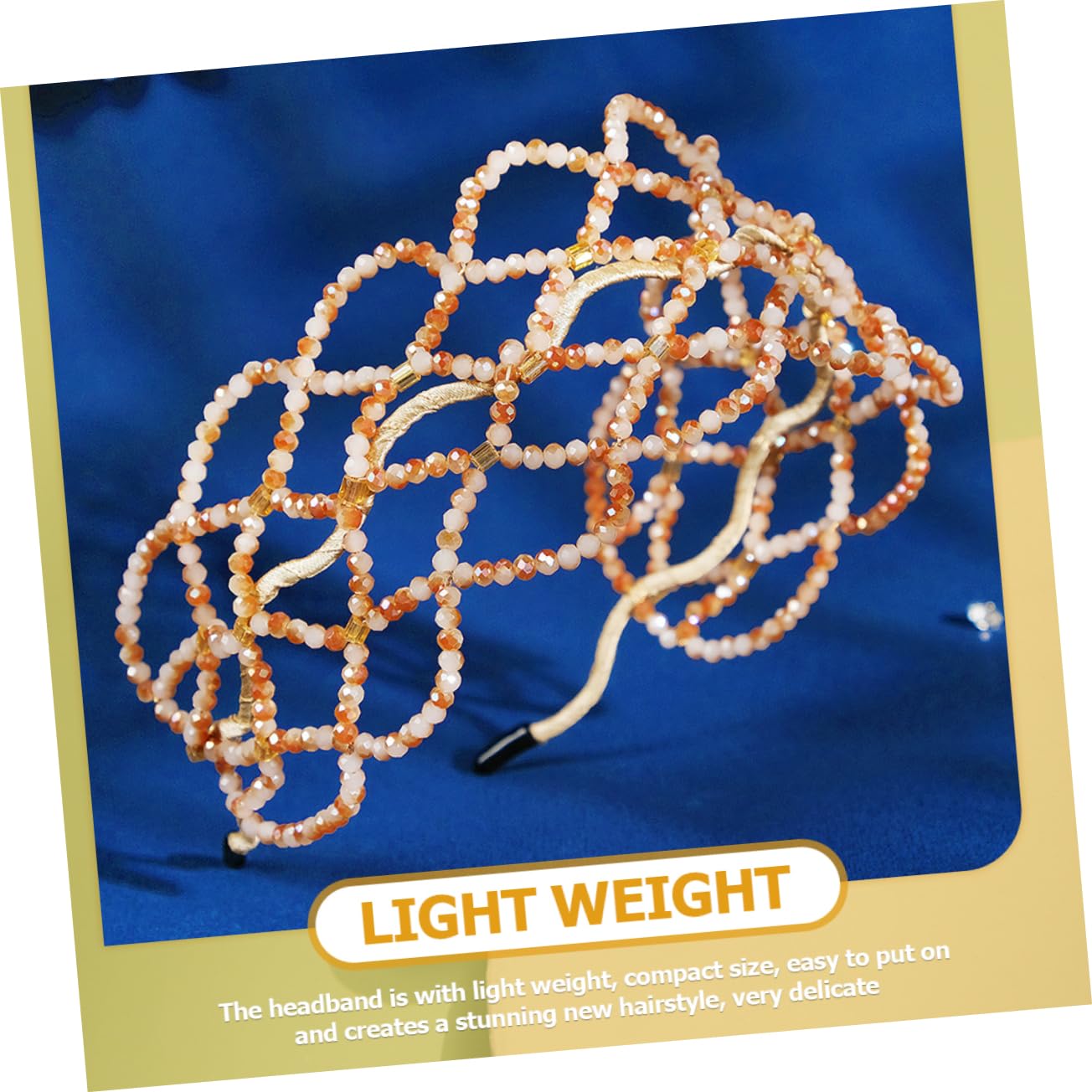 FRCOLOR 4 Pezzi Fascia Di Cristallo Gemme Per Per Le Donne Fascia Per La Ragazza Accessori Per Da Sposa Delle Donne Fasce Per La Testa Fasce Di Perle Copricapo Da Sposa