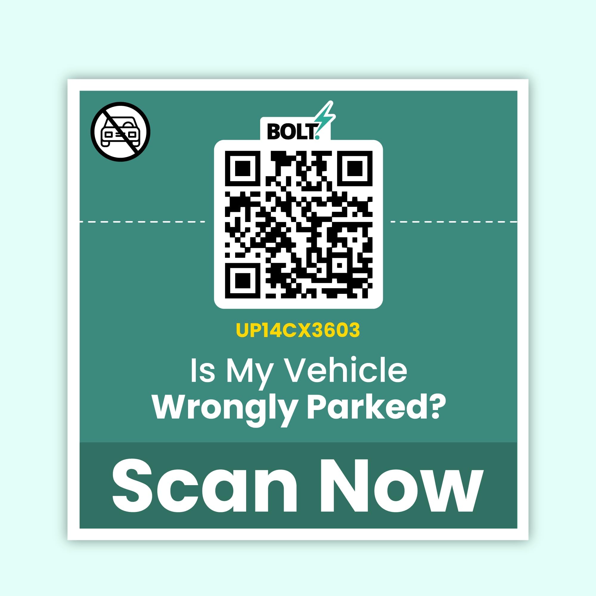 Roadcast Smart QR Code Parking Scanner | Smart Car Accessories for Wrong Parking & Emergency | Contact Car Owner via Audio Call | Secure 2-Way Communication