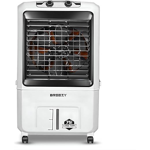 Amplesta Breezy 75L Desert Air Cooler for Home with 18 Fan E