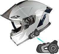 Vista 61 de 1Storm Motorcycle Full Face Helmet DOT Adults Street Bike Dual Visor Sun Inner Shield HJAH15: Ghost Red