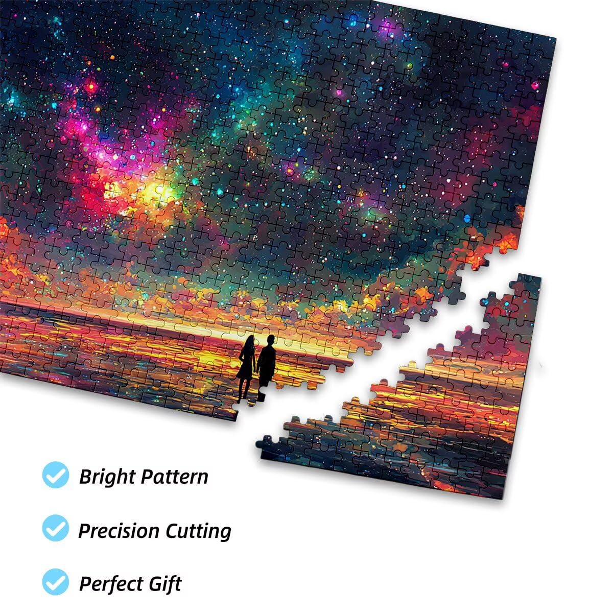 Puzzle 5000 sztuk gwiaździste krajobrazy puzzle wymiary 156x105 cm puzzle dla dorosłych kreatywna rozrywka śmieszne klasyczne puzzle zabawki edukacyjne do dekoracji bożonarodzeniowej K-41