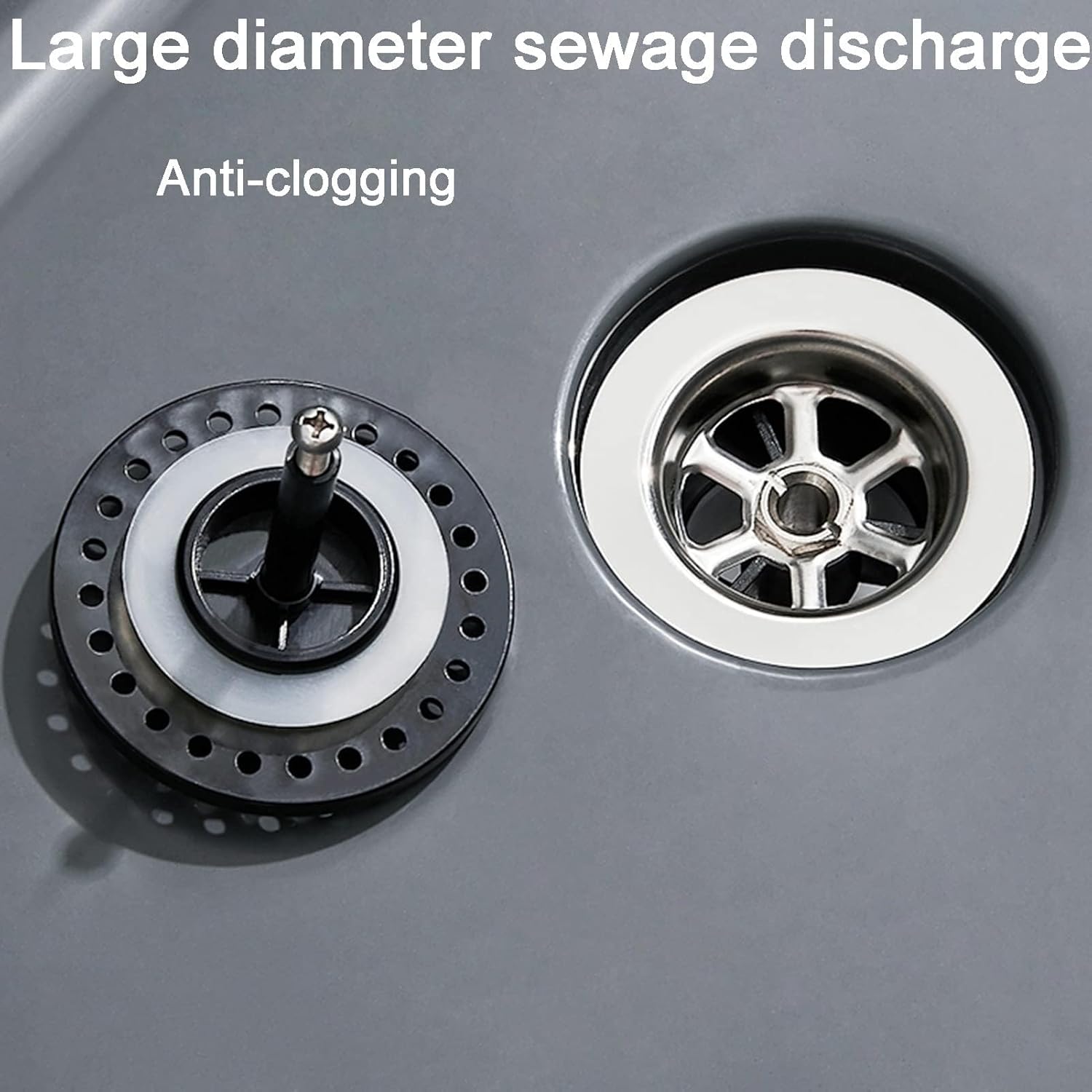 Portable Heavy Duty Floor Mop Sink - One-Button Drainage Utility Sink for Indoor/Outdoor Use, Perfect for Camping, Basement, Garage & Washing Room (Light Black with Pulleys)