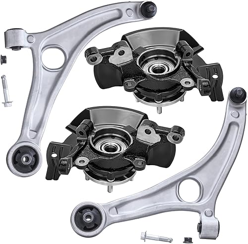 Miniatura 36 de Detroit Axle - Kit de brazos de control frontal RWD para Chrysler 300 Dodge Challenger Charger Magnum, 2 brazos de control superiores 2 rótulas