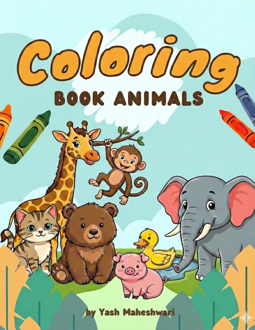 Amazing Animals Coloring Book