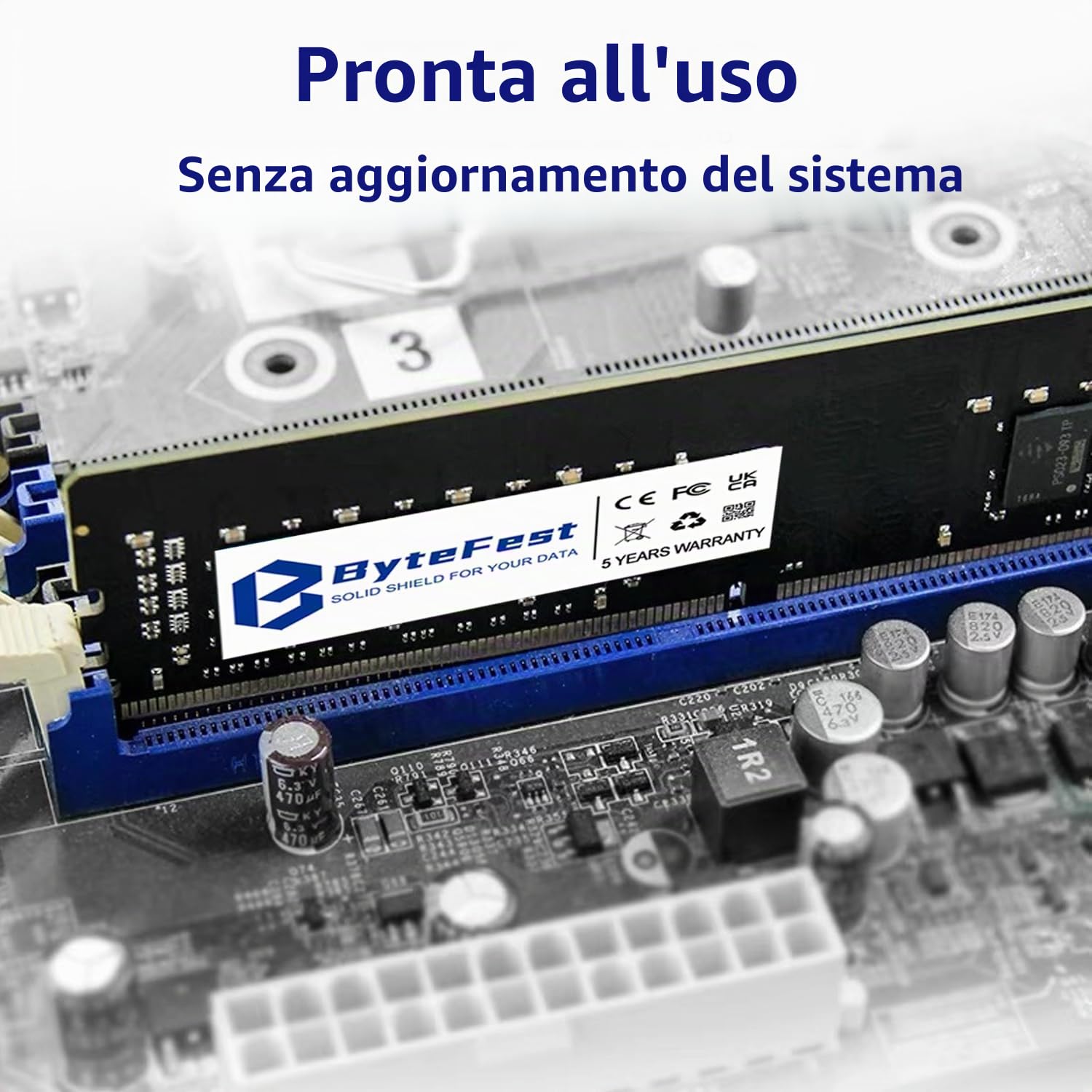 DDR5 RAM 16GB 4800MHz PC5-38400 CL40 UDIMM 1.1V 288 Pin Desktop Computer Aggiornamento RAM del modulo di memoria