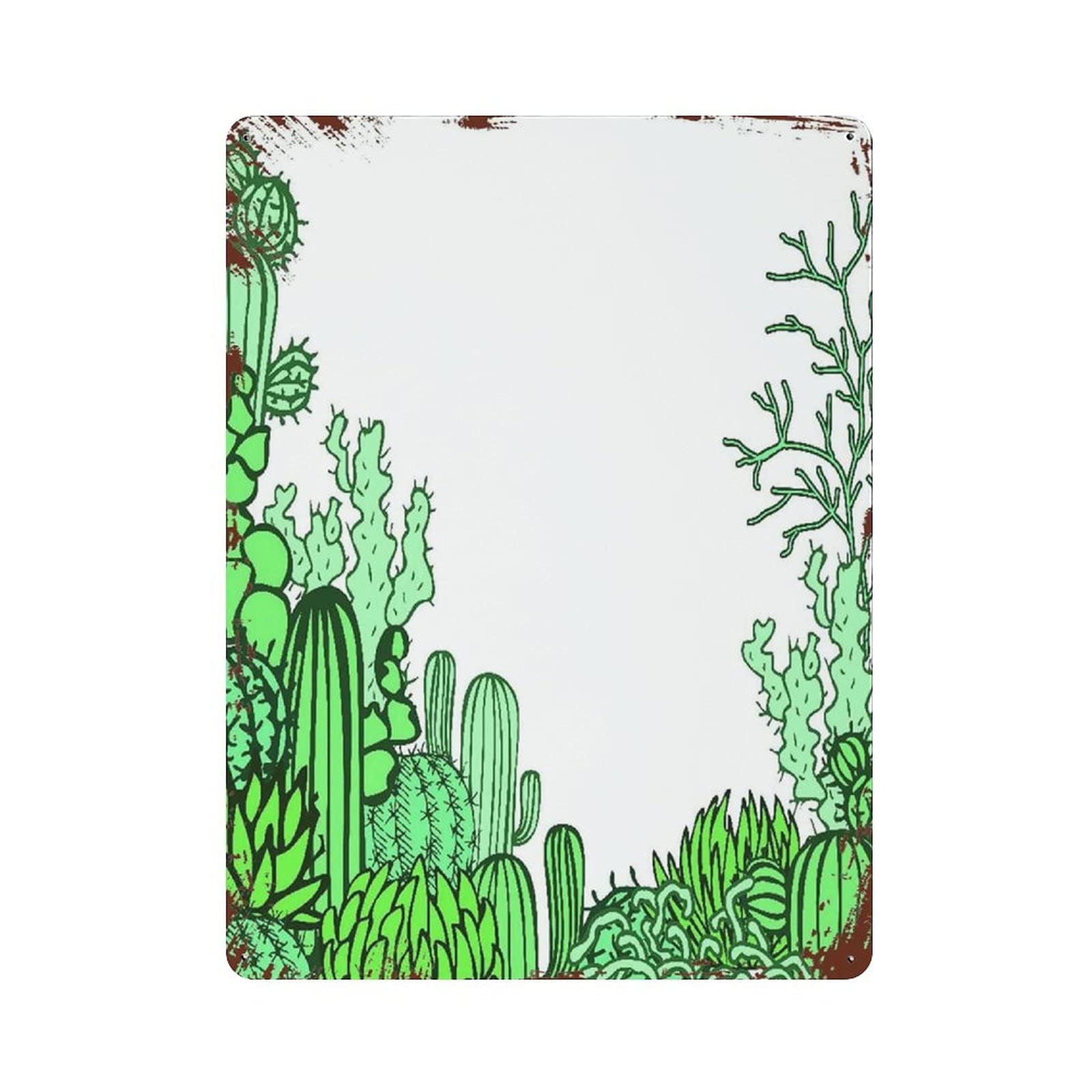 Metal Tin Sign Collection Of The Doodles Cactus Mexico Vintage Tin Poster Metal Sign Wall Decoration Country Kitchen Home Garage Decor 16"x12"