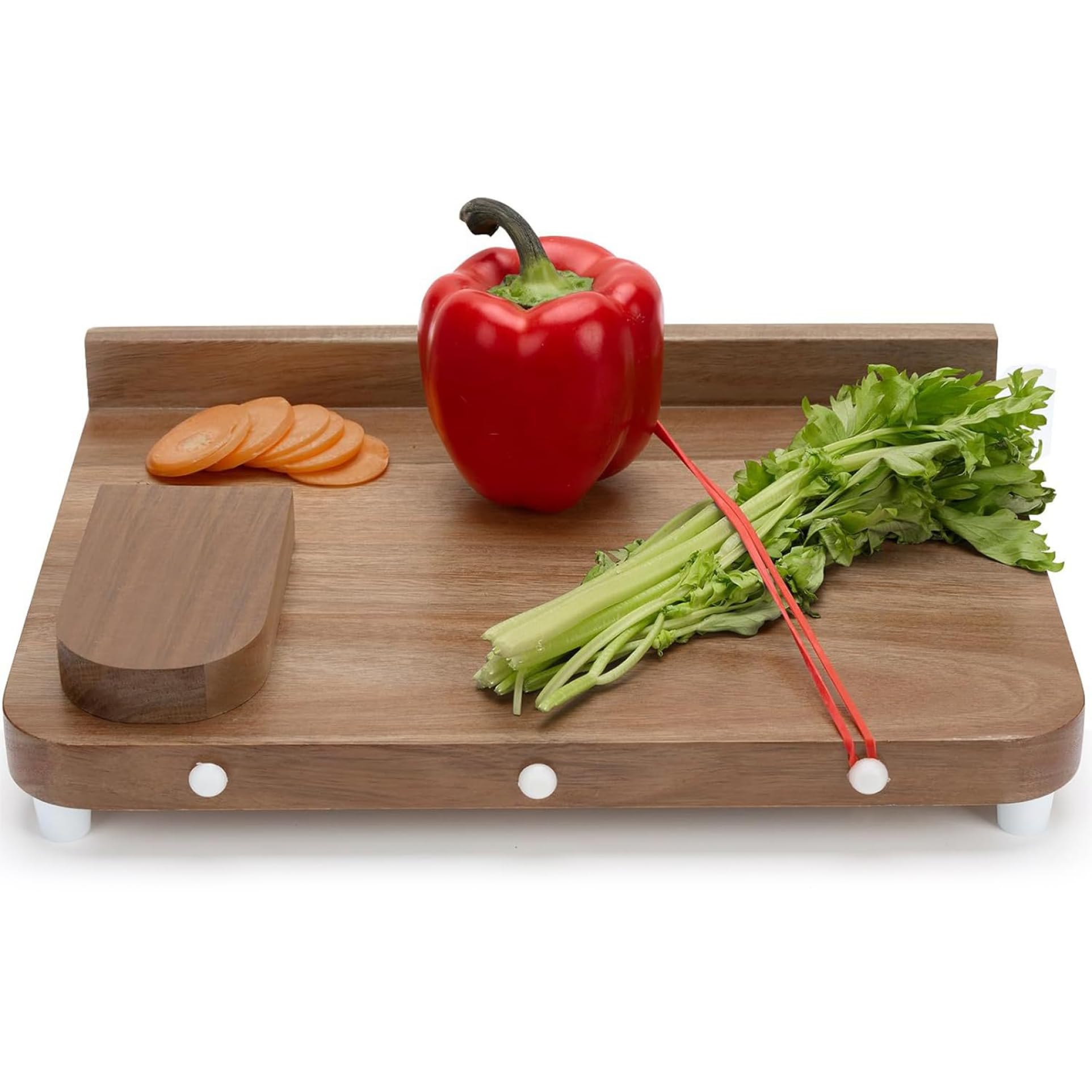 Tagliere adattivo con una sola mano, tagliere in legno per disabili con punta, fondo antiscivolo e superficie liscia per tagliare frutta e verdura, carne, taglio con una sola mano