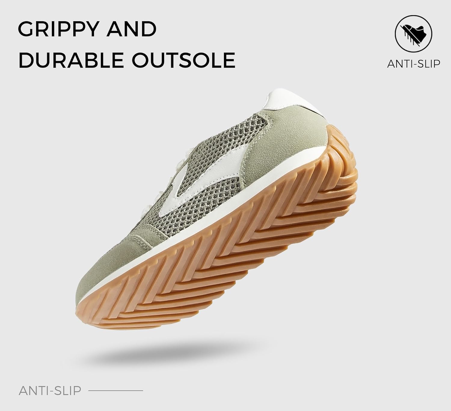 LUCKY STEP Women's Fashion Sneakers Trendy Tennis Shoes Neutral Stylish Retro Trainers Casual Running Walking Shoes - Image 4