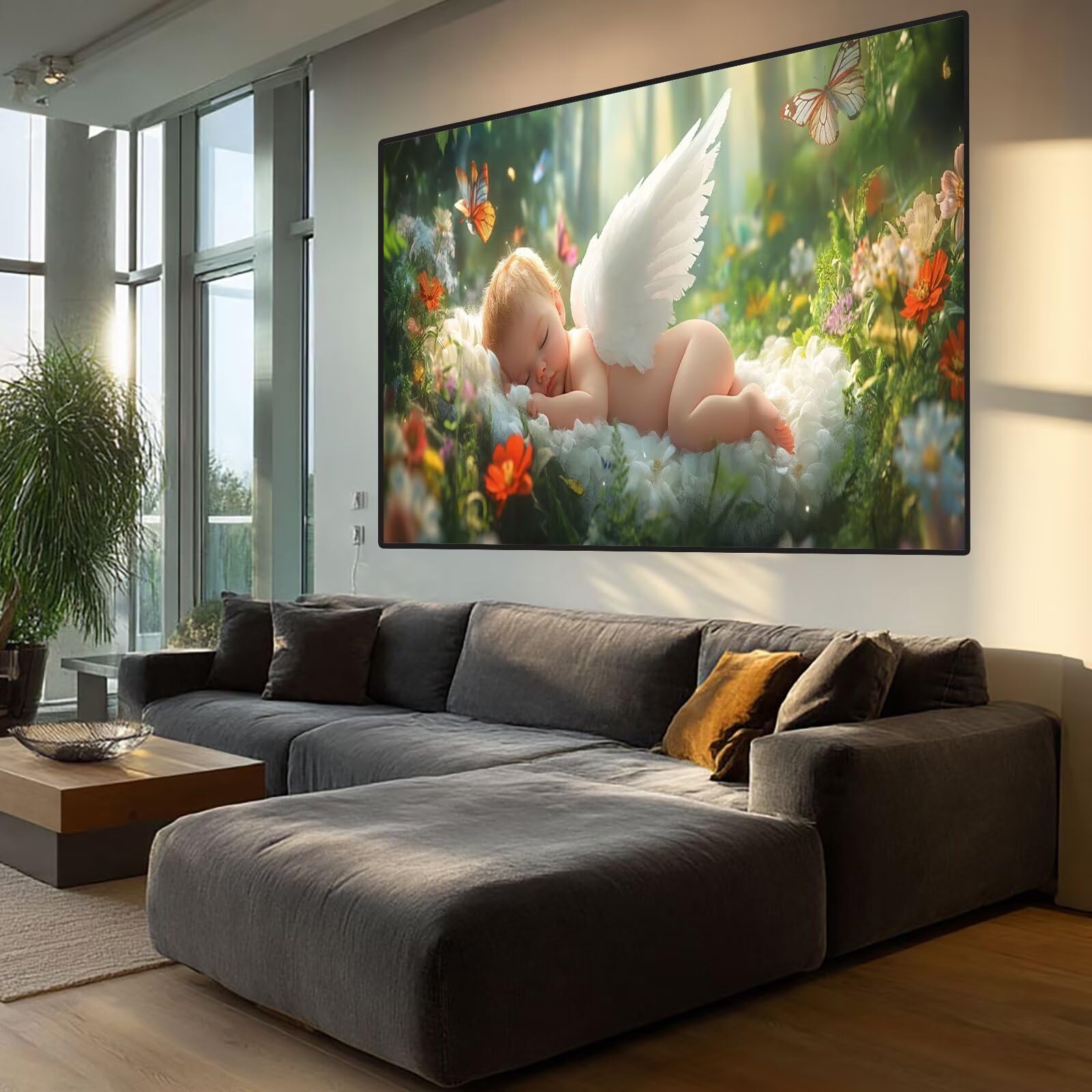 Angel Diamond Art Garden Diamond Painting Arts and Crafts dla dorosłych, zestawy do malowania diamentami 5D, dorosłych, Crysta, haft krzyżykowy, zestaw do haftowania dla początkujących, dekoracja
