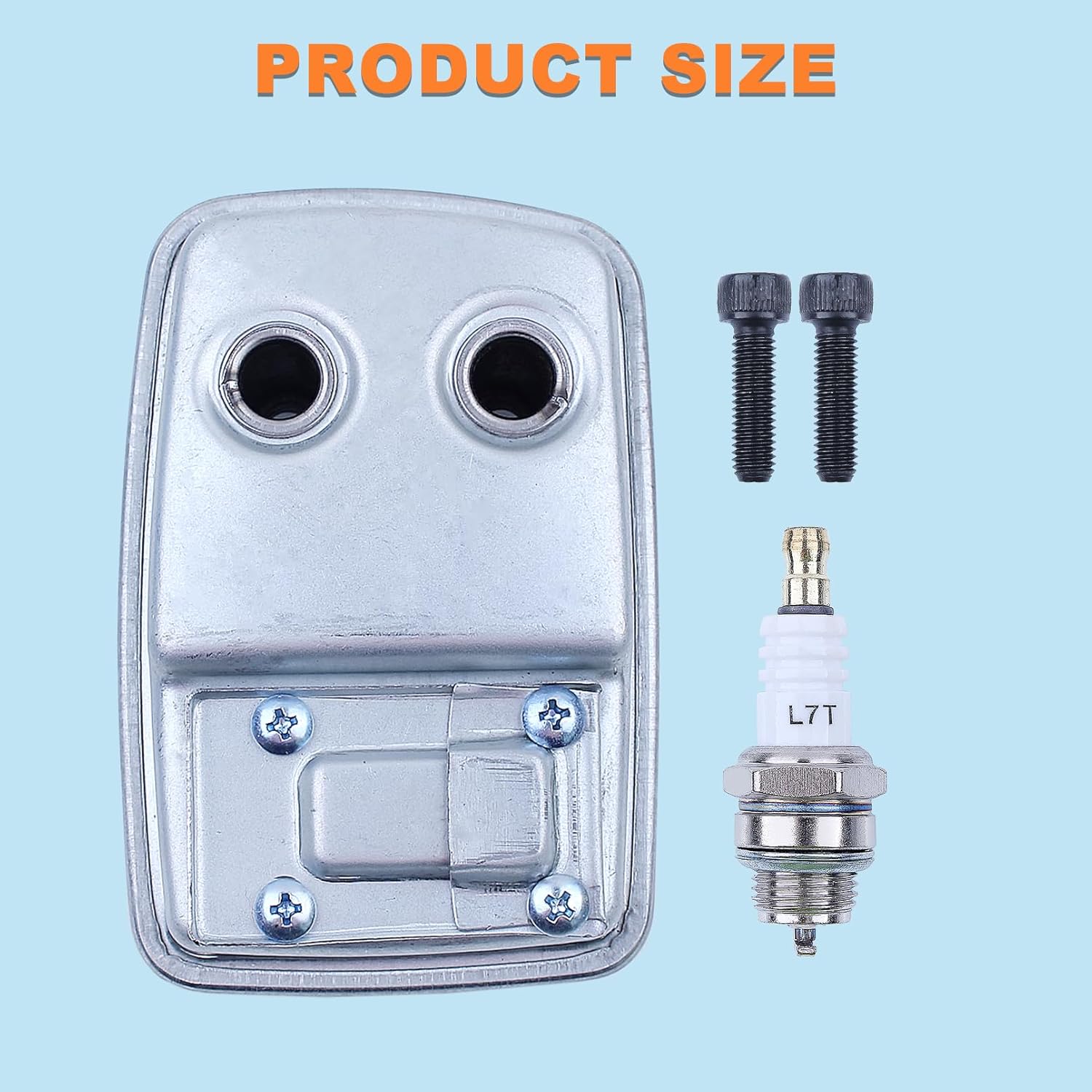 128LD 330LK Trimmer Exhaust Muffler Assembly Kit for Husqvarna 330LK 130C 130L 128L 125L Redmax BC280 BT280 Jonsered BC2128 CC2128 Craftsman Weedeater String Trimmer Parts 574031502, 531127912