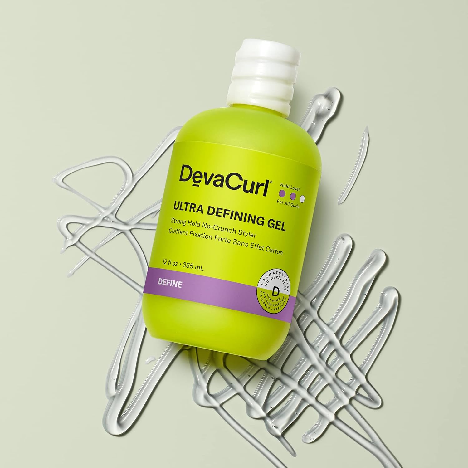 DevaCurl Ultra Defining Gel Strong Hold No-Crunch Styler, Bright Breeze, 12 fl. oz. : Beauty & Personal Care