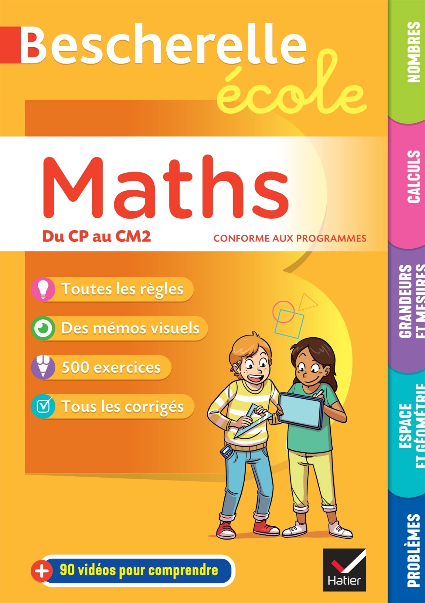 Bescherelle école - Maths (CP, CE1, CE2, CM1, CM2): tout le programme de maths à l'école primaire: 2