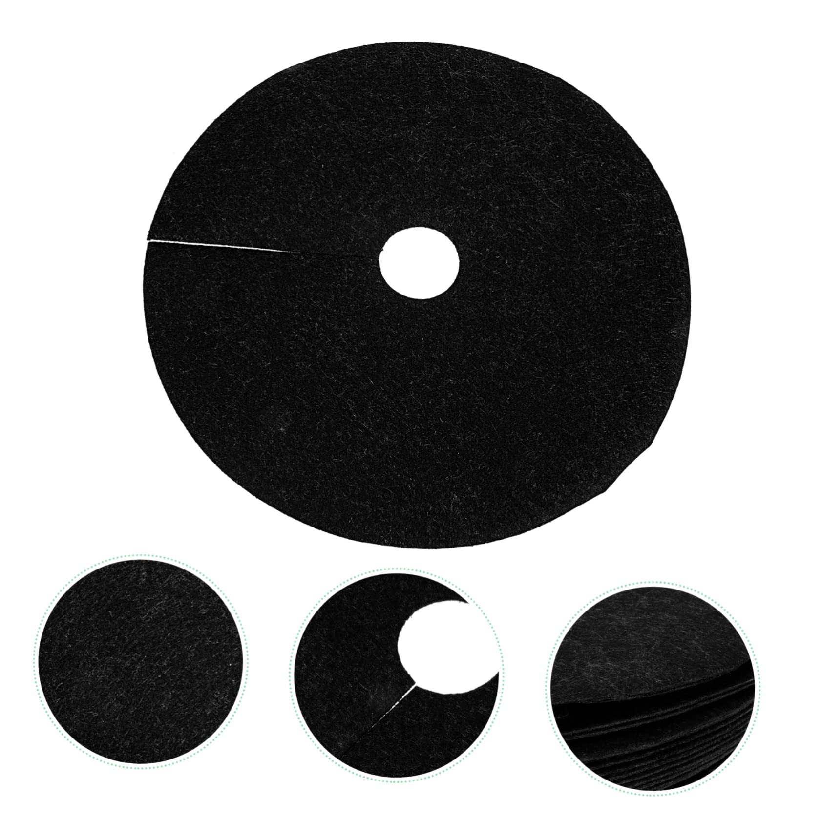 SUPVOX 20pcs Weeding Cloth Mulch for Garden Decorative Bark Gardening Accessory Anti Grass Tree Mulch Mat Preventor Mats Garden Farmyard Manure Mulch Mats Strawberry Round - Image 2