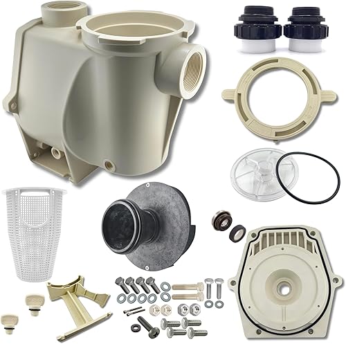 Vista 74 de Swimables Montaje completo de hardware compatible con todas las bombas de piscina Pentair Whisperflo e Intelliflo Incluye pernos de placa