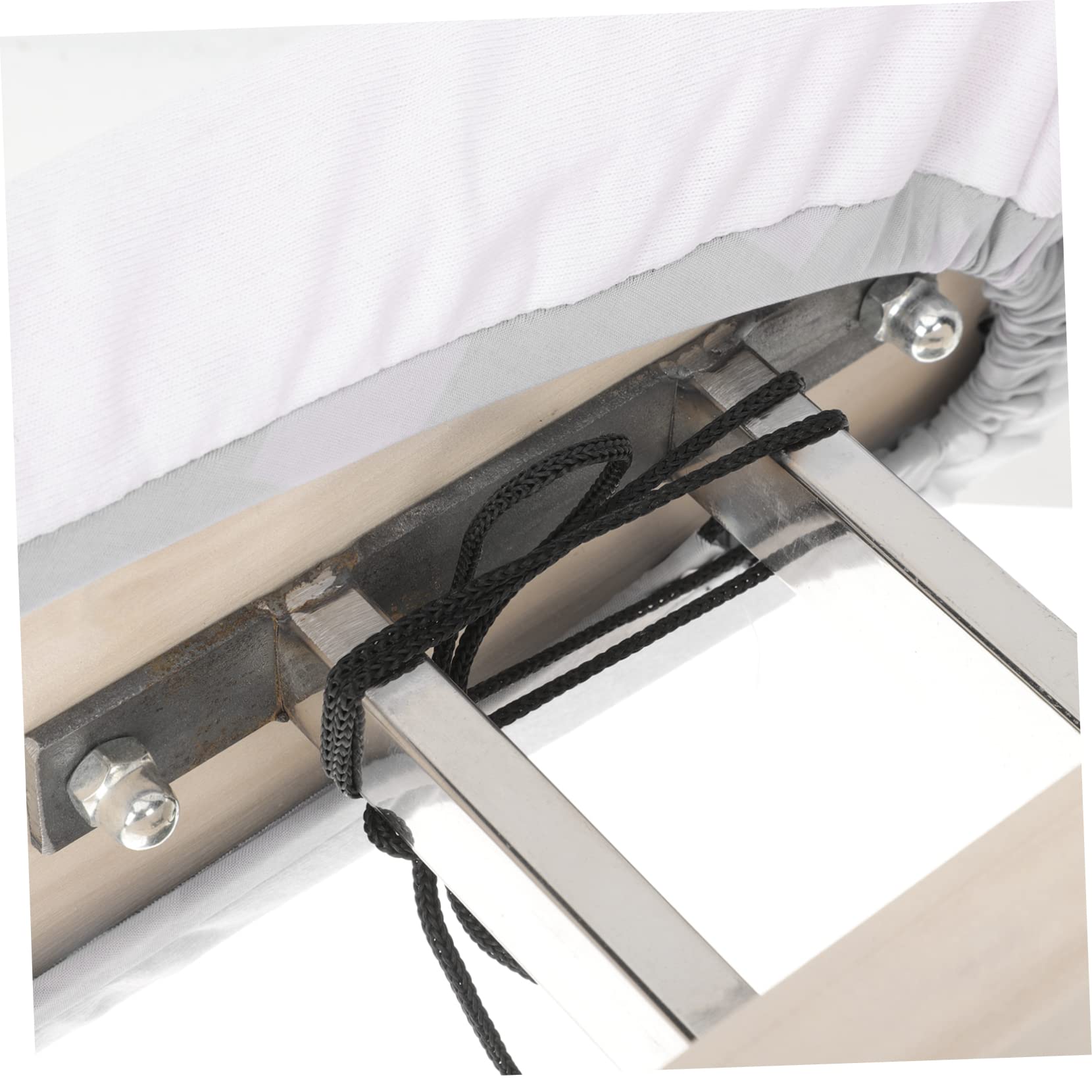 PRETYZOOM Tabla De Planchar Portátil Pequeña De Madera Funda White, Práctica y Ligera, para Uso Doméstico y Viaje, Accesorio De Planchado Multiusos para Dormitorio y Lavandería